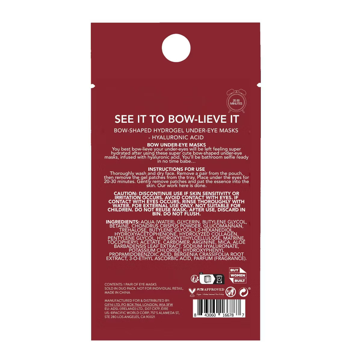 Holler and Glow Undereye Mask - Bows | Target