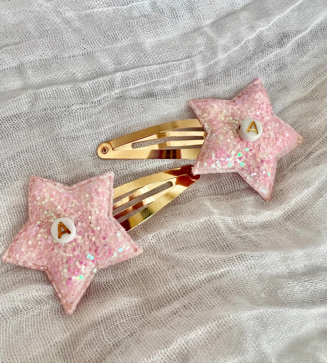 Girls Personalized Hair Accessory Star Hair Clips Girls Age - Etsy | Etsy (US)