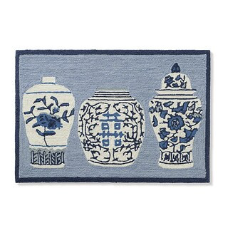 Ginger Jars Hooked Door Mat | Grandin Road