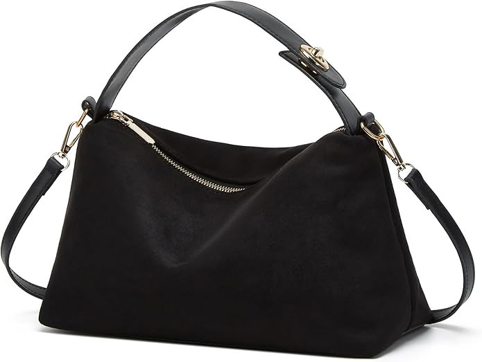 Slouchy Suede Cloud Hobo Bags Women Crescent Satchels Shoulder Bag Crossbody Phone Purse Trendy T... | Amazon (US)