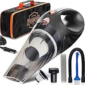 Car Vacuum Cleaner High Power -  Car Accessories - Small 12V Handheld Portable Car Vacuum with HE... | Amazon (US)