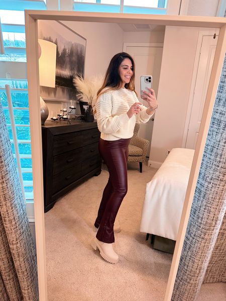 Target outfit 
Leather oants
Faux leather look
Sweater 
Boots
Booties
Jeans
Comfy look
Comfy pants 

#LTKfit #LTKshoecrush #LTKU

#LTKHoliday #LTKGiftGuide #LTKCyberweek