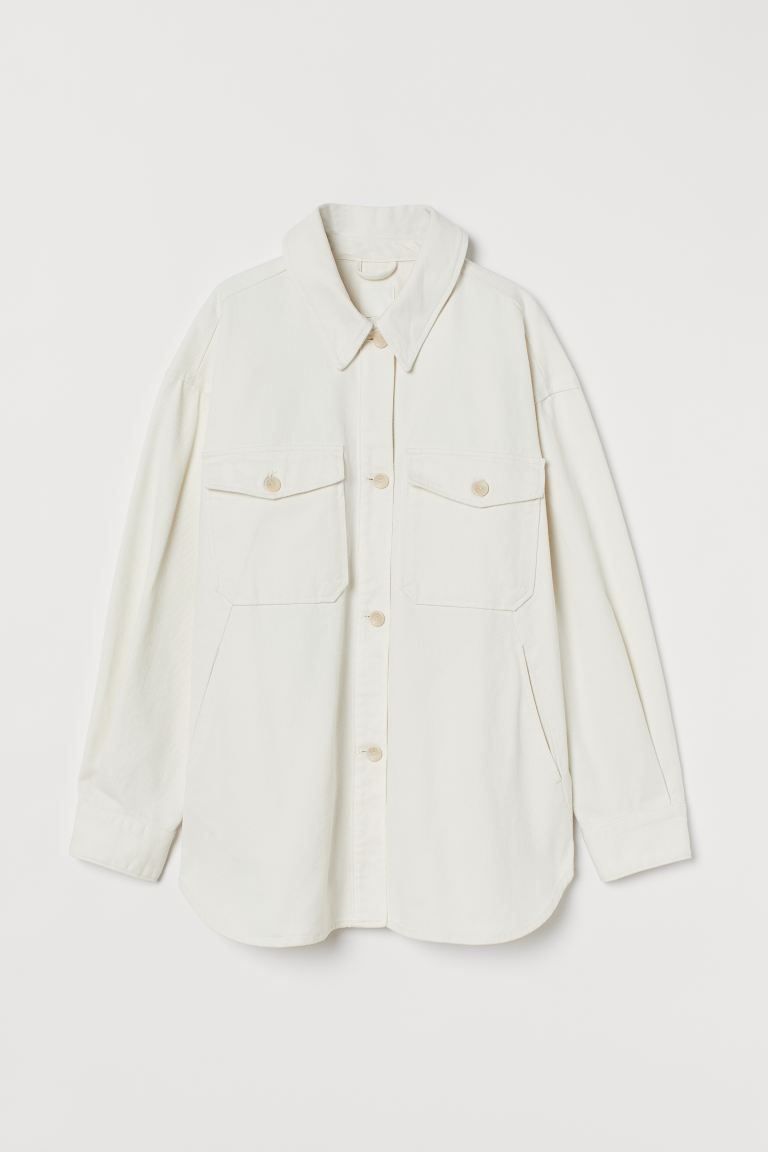 Twill shirt jacket | H&M (UK, MY, IN, SG, PH, TW, HK)