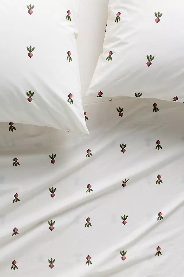 Organic Cotton Percale Printed Sheet Set | Anthropologie (US)
