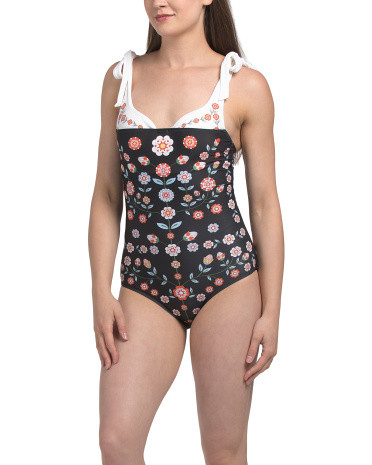 Ballerina One-Piece Swimsuit For Women, Spandex/Polyester | TJ Maxx