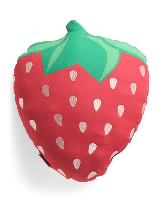 17x20 Outdoor Strawberry Shaped Pillow | TJ Maxx