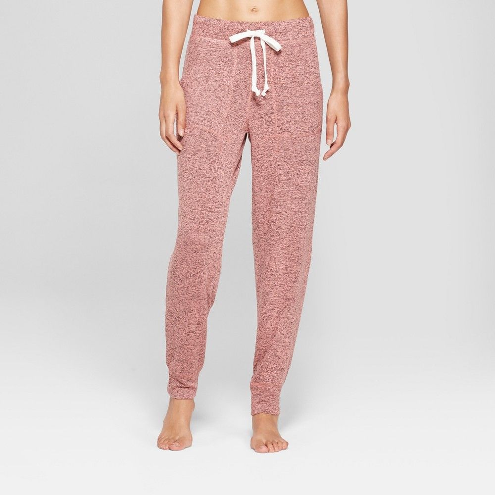 Women's Cozy Lounge Jogger Pajama Shorts - Xhilaration Rose (Pink) L | Target