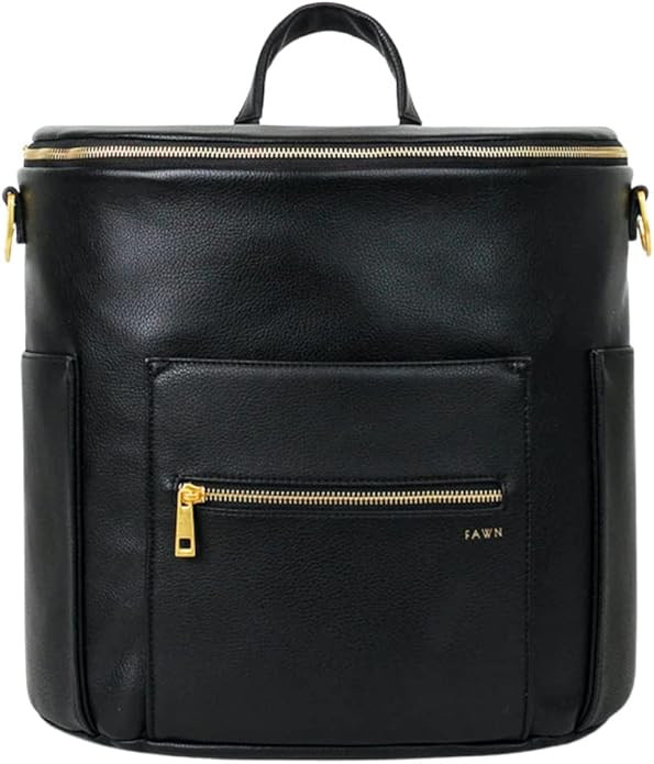 FAWN DESIGN The Original Diaper Bag, Faux Leather Diaper Bag Backpack, Vegan Leather, Large Capac... | Amazon (US)