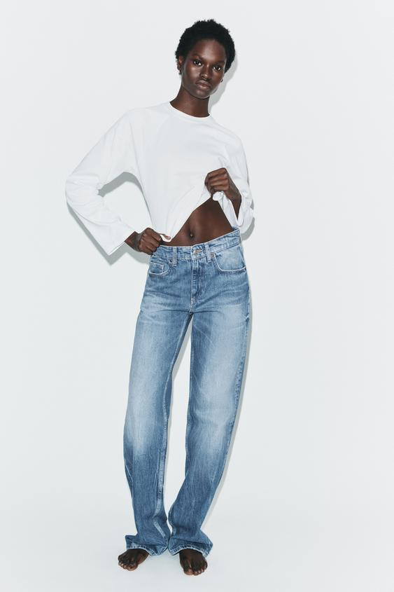 TRF HIGH-WAIST WIDE LEG JEANS | Zara US