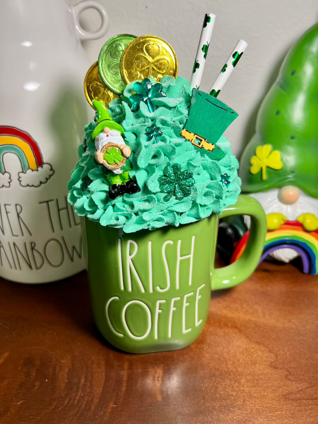 Good Luck Charm Faux Whipped Cream Rae Dunn Mug Topper | Etsy (US)