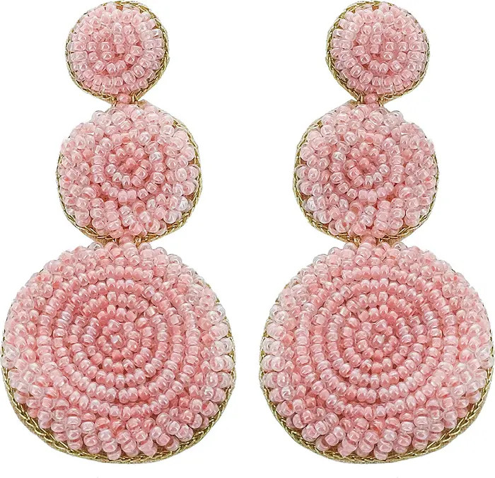 PANACEA Stacked Round Beaded Drop Earrings | Nordstromrack | Nordstrom Rack
