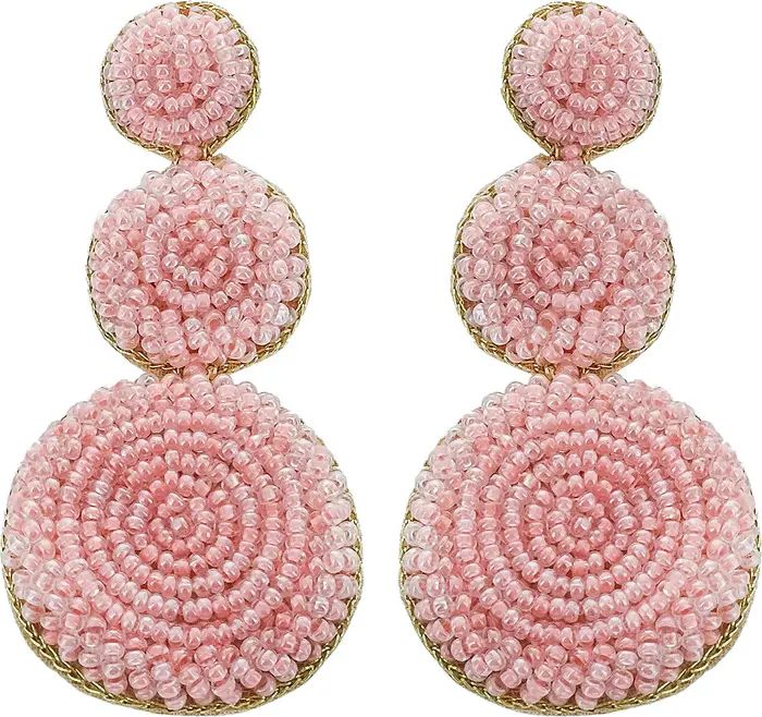 PANACEA Stacked Round Beaded Drop Earrings | Nordstromrack | Nordstrom Rack