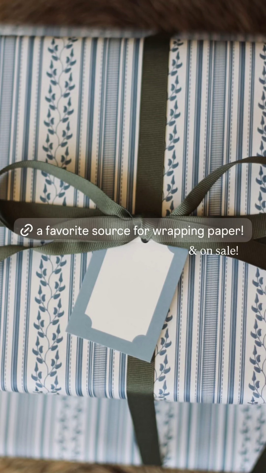 This classy wrapping paper is on sale! This blue stripe botanical wrapping paper is perfect for creating beautifully wrapped gifts with a classic, timeless look. Ideal for holiday gifting, birthdays, and year-round celebrations.

#LTKGiftGuide #LTKHoliday