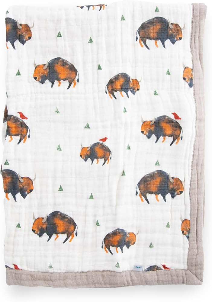 Little Unicorn Newborn Receiving Quilt | Ultra- Soft, Multi-Layered Muslin Fabric | Gift for Newb... | Amazon (US)