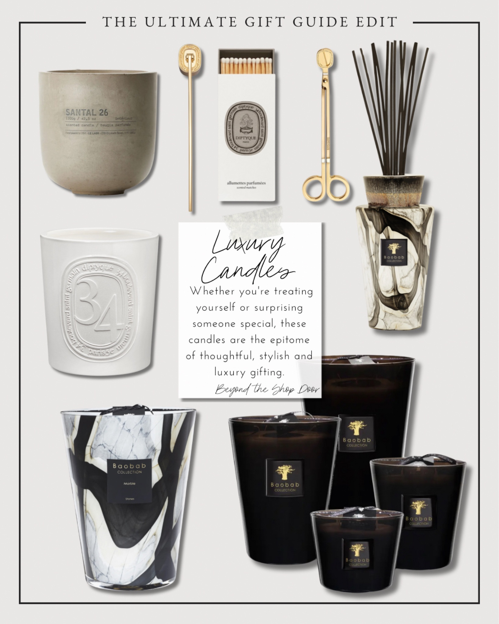 The Best Luxury Candle Gift Ideas

Elevate your gifting game with the ultimate indulgence: luxury candles. In this post, I’ve curated a selection of the most exquisite candle gift ideas that combine elegant designs, stunning scents, and a touch of sophistication. 

Perfect for adding warmth and ambiance to any space, these luxurious picks make ideal presents for anyone who loves timeless home decor and a cozy, elevated lifestyle. 
Whether you're treating yourself or surprising someone special, these candles are the epitome of thoughtful, stylish gifting.

#LTKGiftGuide #LTKOver40 #LTKHome