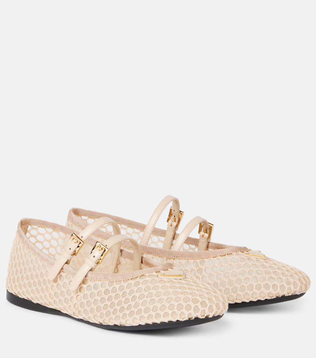 Macram\u00e9 mesh Mary Jane flats | Mytheresa (US/CA)