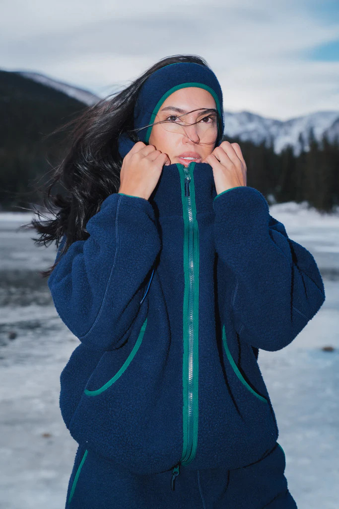 Vitality Polar Fleece Full Zip Hoodie - Oxford | Vitality
