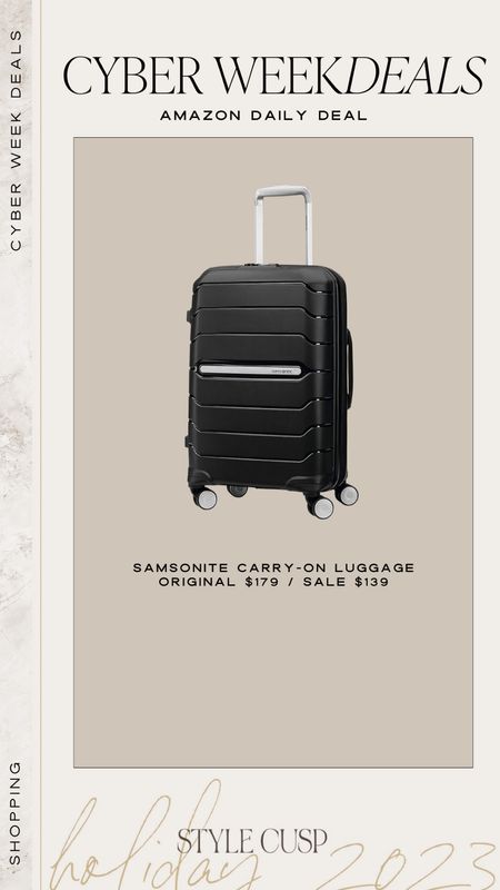 Amazon Daily Deal! The best seller for carry-on luggage is $40 off!

Travel, carryon luggage, vacation, gift for the travel lover, Amazon deal 

#LTKtravel #LTKsalealert #LTKCyberWeek