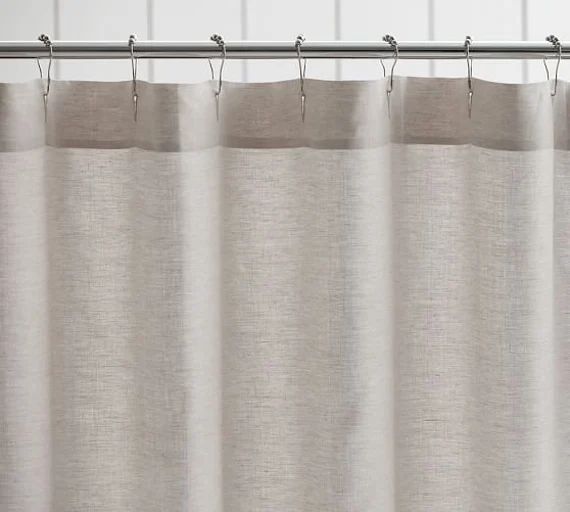 Shower Curtains Linen Shower Curtain Bathroom Panel Linen | Etsy | Etsy (US)