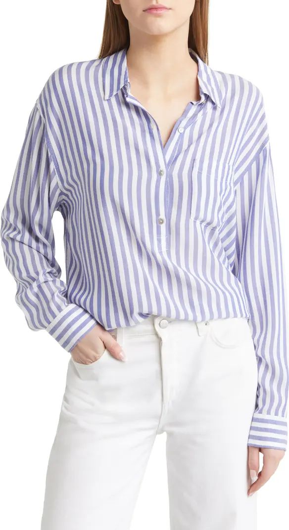 Elle Stripe Popover Shirt | Nordstrom