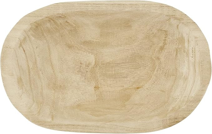 Santa Barbara Design Studio TableSugar Paulownia Wood Dough Bowl, 12 x 7.5-Inch, Natural | Amazon (US)