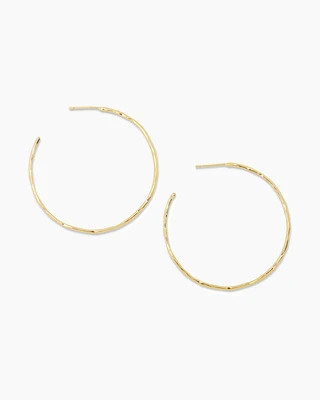 Taner Hoops - Silver Plated | gorjana