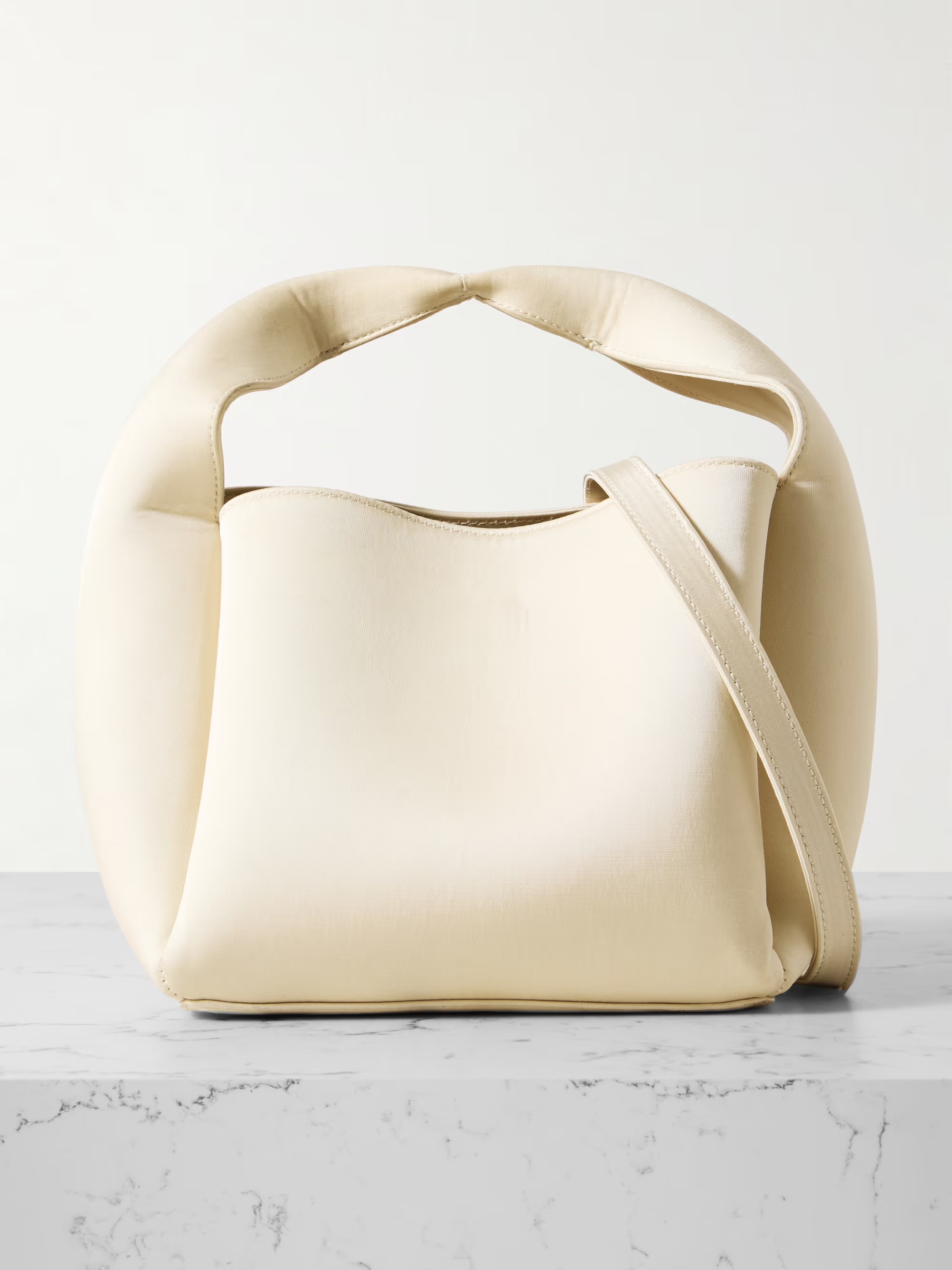Bucket organic cotton-blend satin tote | NET-A-PORTER APAC