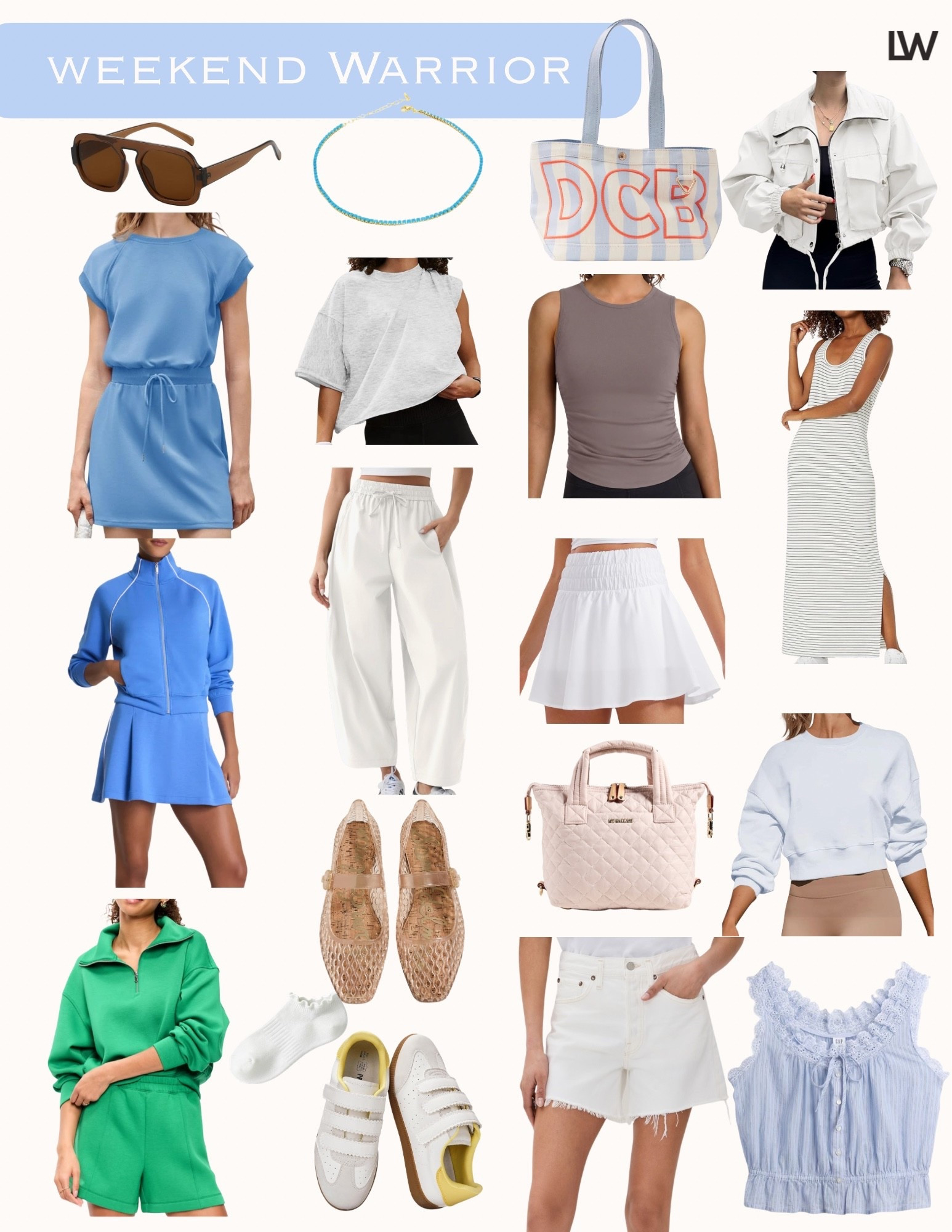 Weekend Warrior time! Comfy but cute looks for all the things. Xo
