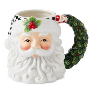Christmas Tree Black and White Santa Mug | Bloomingdale's (US)