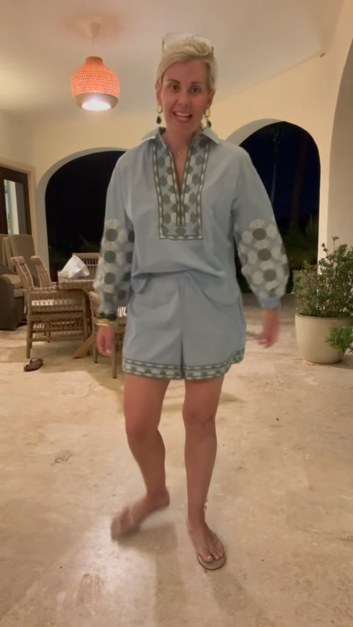 Last night in paradise! Casual dinner in this adorable set & pairing with the MVP of the trip….the metallic sandals! 

Top - xs 
Shorts - small
Sandals- 8

#LTKOver40 #LTKSeasonal #LTKTravel