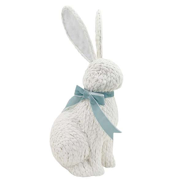 White & Blue Bunny, 18" | At Home