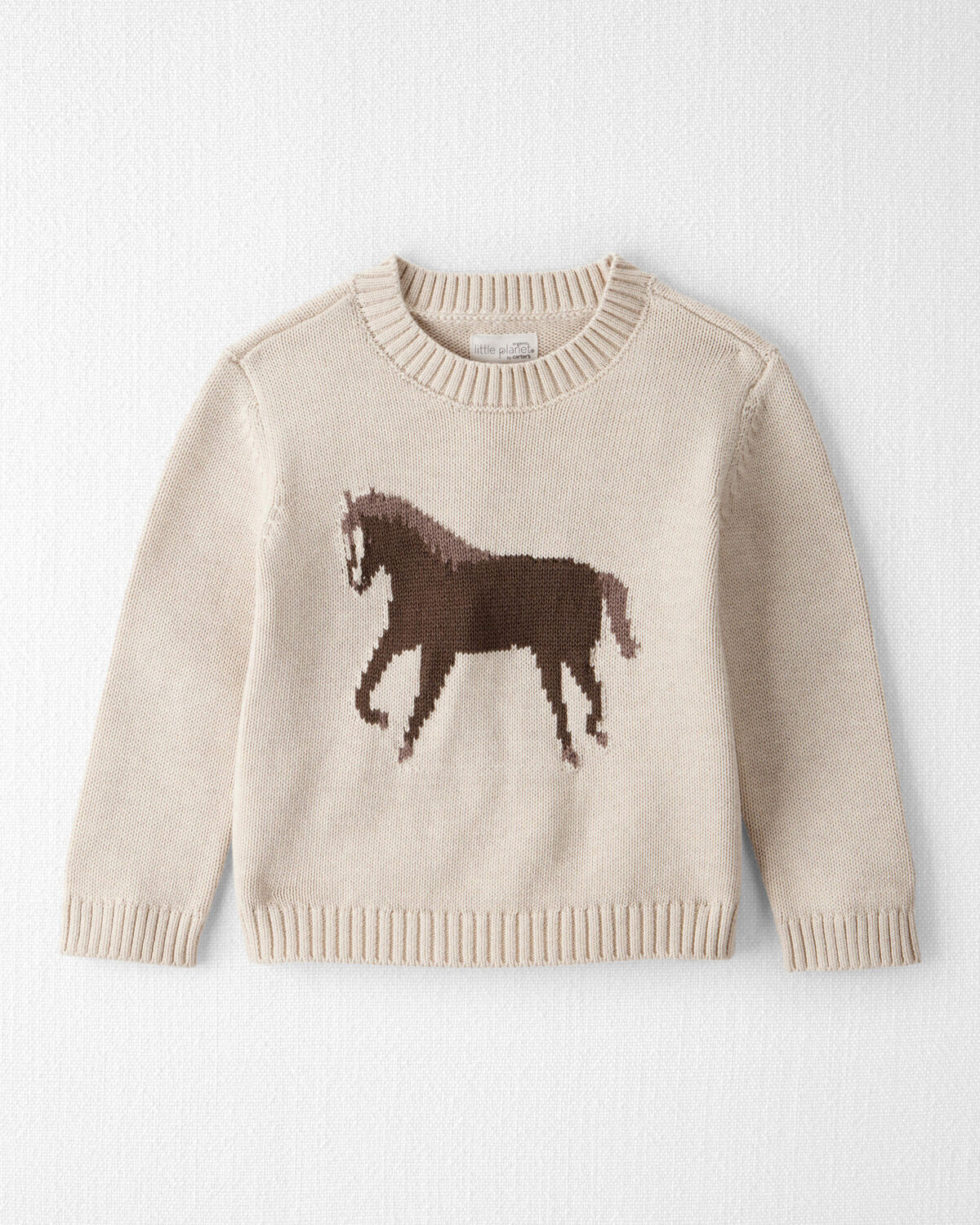 Toddler Organic Cotton Horse Sweater Knit | Carter's Inc