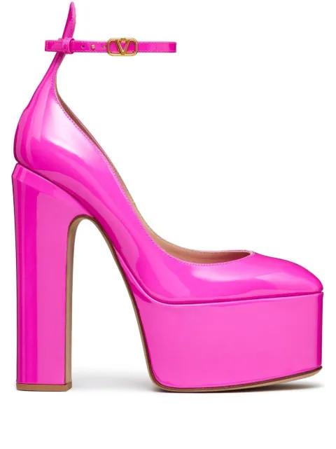 Valentino Garavani Tan-Go 155mm Platform Pumps - Farfetch | Farfetch Global