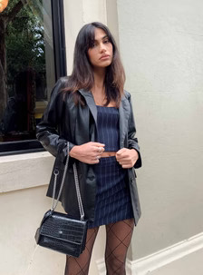 Ellen Faux Leather Blazer | Princess Polly US