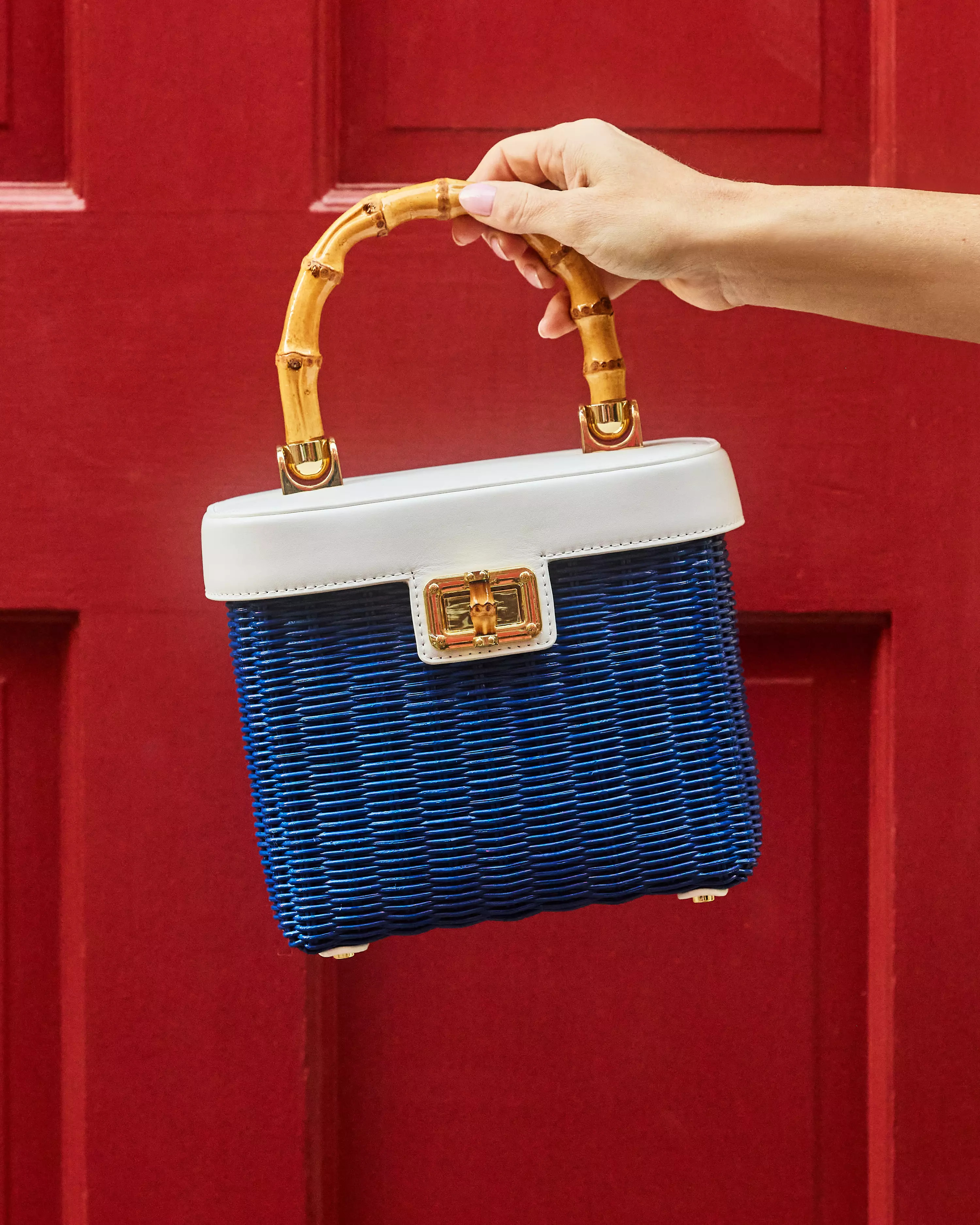 Sienna Top Handle Wicker Bag | Lilly Pulitzer