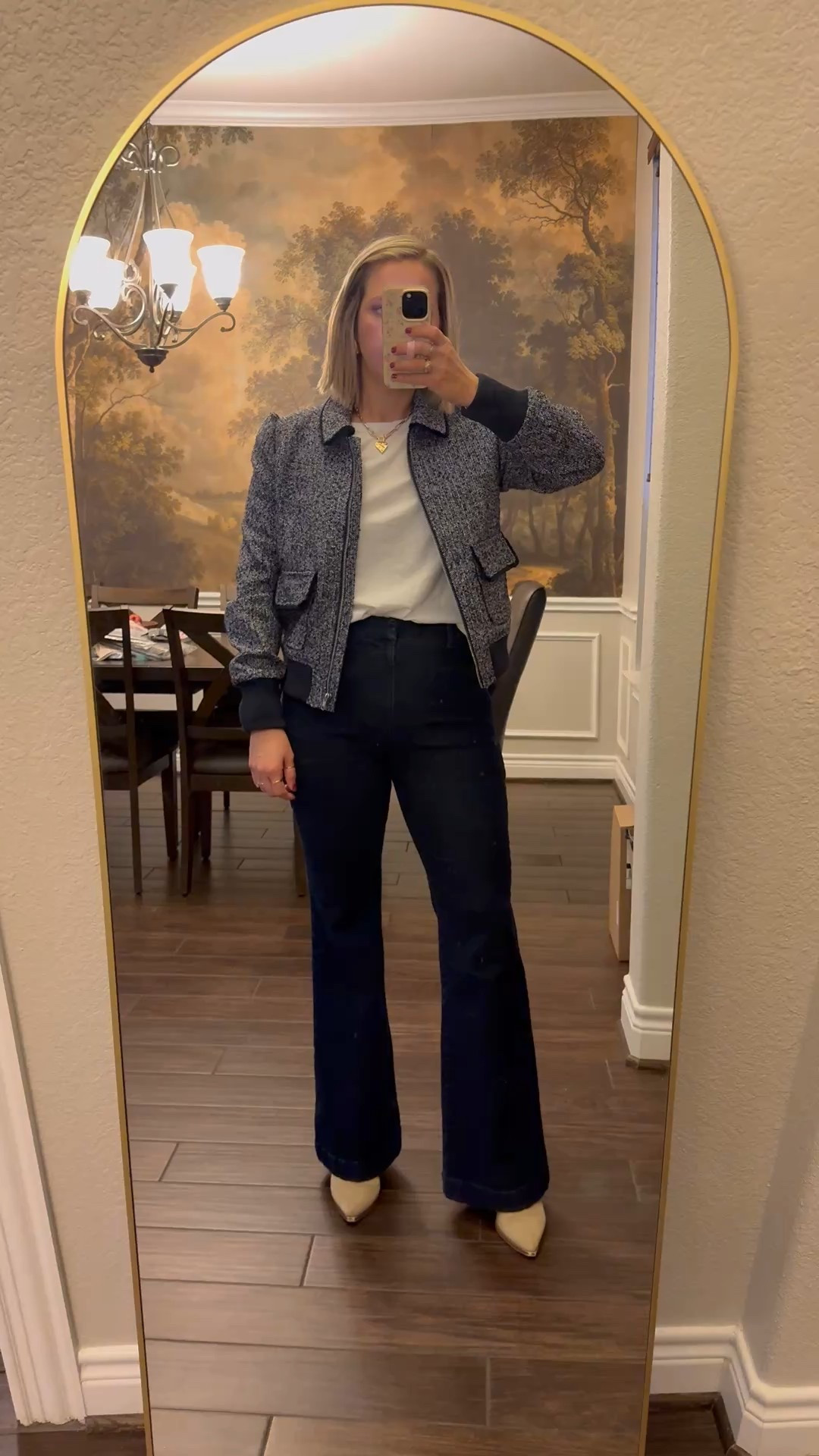 Yesterday’s #ootd 
Size small jacket, size 6 jeans 

Over 40, work wear, Walmart style, casual Friday 

#LTKWorkwear #LTKootd #LTKOver40