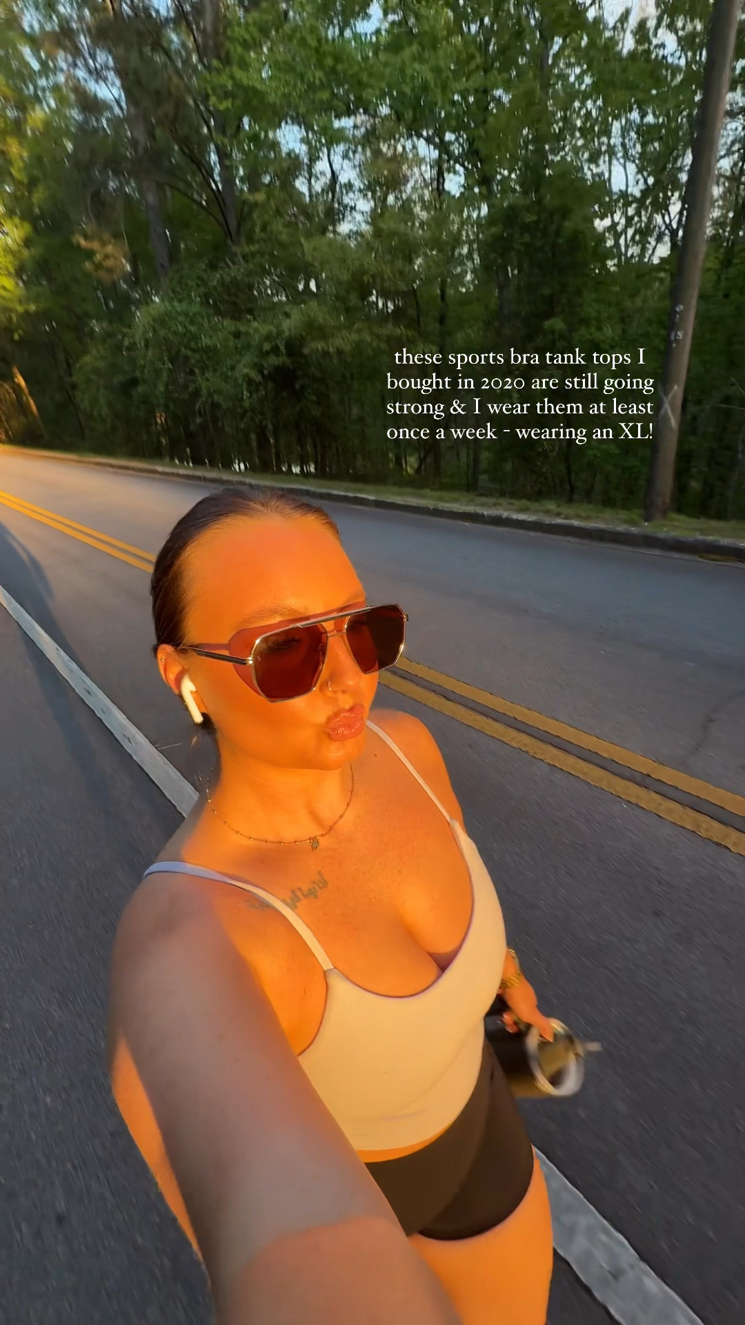 The perfect tank top sports bra - I wear these allll the time and they’re still in great condition! Wearing an XL - size up!

#LTKFindsUnder50 #LTKActive #LTKMidsize