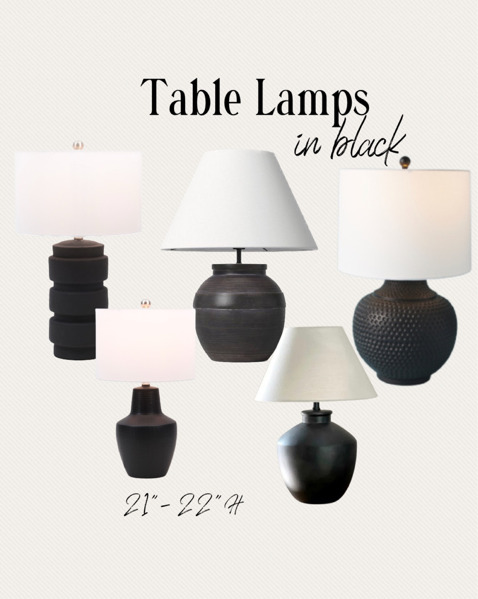 Large Ceramic Table Lamp Black - Threshold™