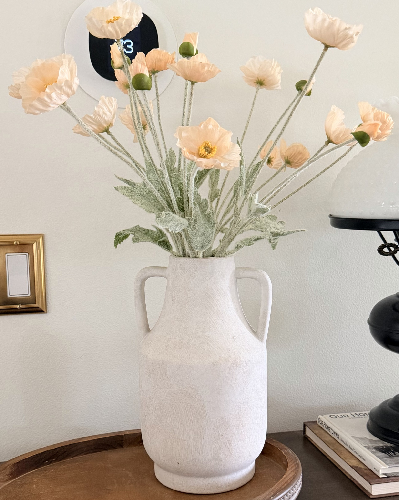 These champagne artificial poppies are one of my favorite easy spring decor finds 🌿 The petals and leaves look incredibly realistic, and they came out of the box looking great. Then once I arranged them in a vase they looked even better. They add the prettiest soft, natural touch to a room without any maintenance. Linking them here if you’re looking for simple faux flowers that make your space feel fresh for spring. 🌸

#LTKHome #LTKspring #LTKspringtrends