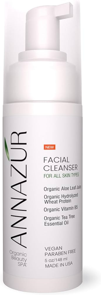 ANNAZUR Foaming Facial Cleanser - Hydrating Face Wash for Dry, Oily & Sensitive Skin - Gentle Por... | Amazon (US)