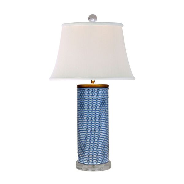 Porcelain Blue and White 33-Inch One-Light Table Lamp | Bellacor