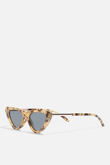 Pointy Polly Frame Sunglasses - Tortoise She | Topshop US