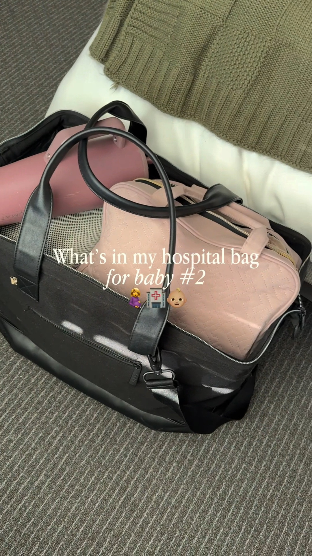 Minimal hospital bag essentials for my second baby 🏥 

#LTKBump #LTKBaby
