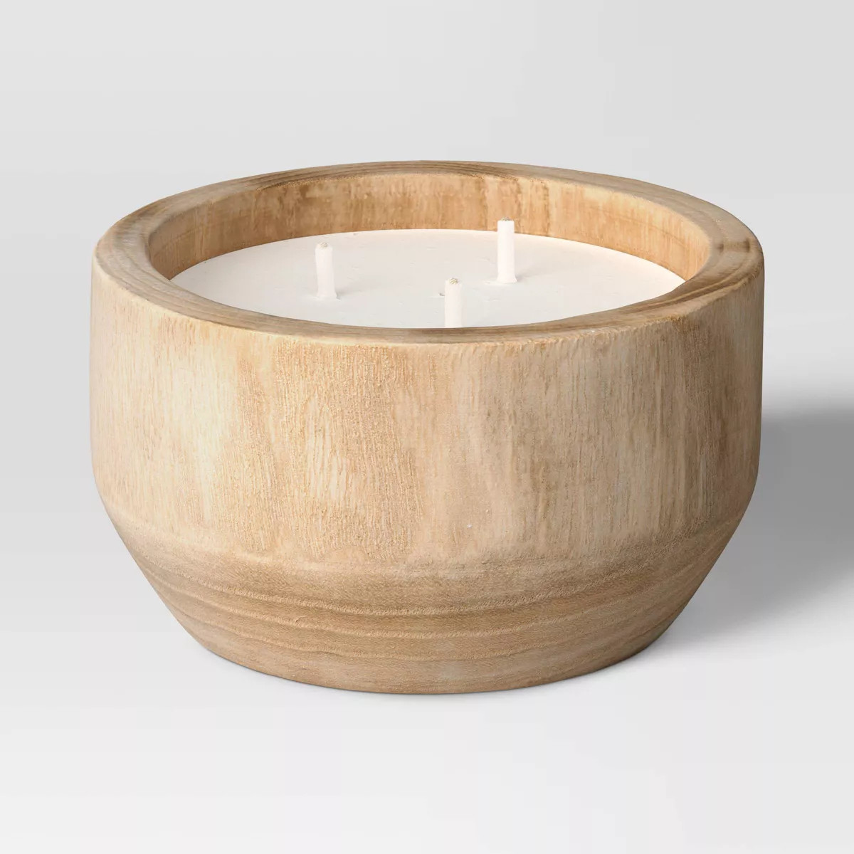 Ceramic Citronella Cotton Wick Outdoor Candle 3 Wick Beige 10oz - Threshold™ | Target