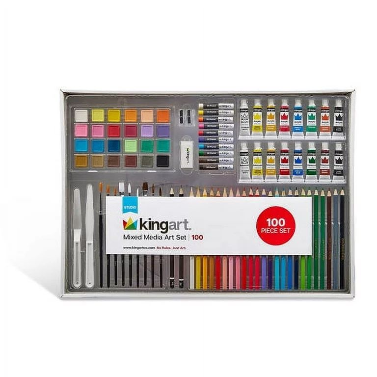 Kingart Studio Series Mixed Media Art Box, 100 Pc Set | Walmart (US)
