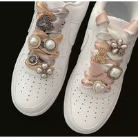 Shoelace Tag, Pearl Flower Shoelaces Charm, Laces Charms | Etsy (US)