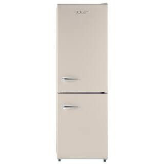 iio 11 cu. ft. Retro Frost Free Bottom Freezer Refrigerator in Cream, ENERGY STAR (Right Hinge) A... | The Home Depot
