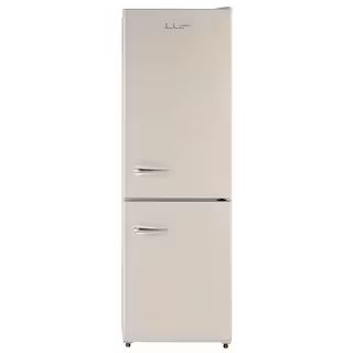 iio 11 cu. ft. Retro Frost Free Bottom Freezer Refrigerator in Cream, ENERGY STAR (Right Hinge) A... | The Home Depot