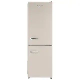 iio 11 cu. ft. Retro Frost Free Bottom Freezer Refrigerator in Cream, ENERGY STAR (Right Hinge) A... | The Home Depot