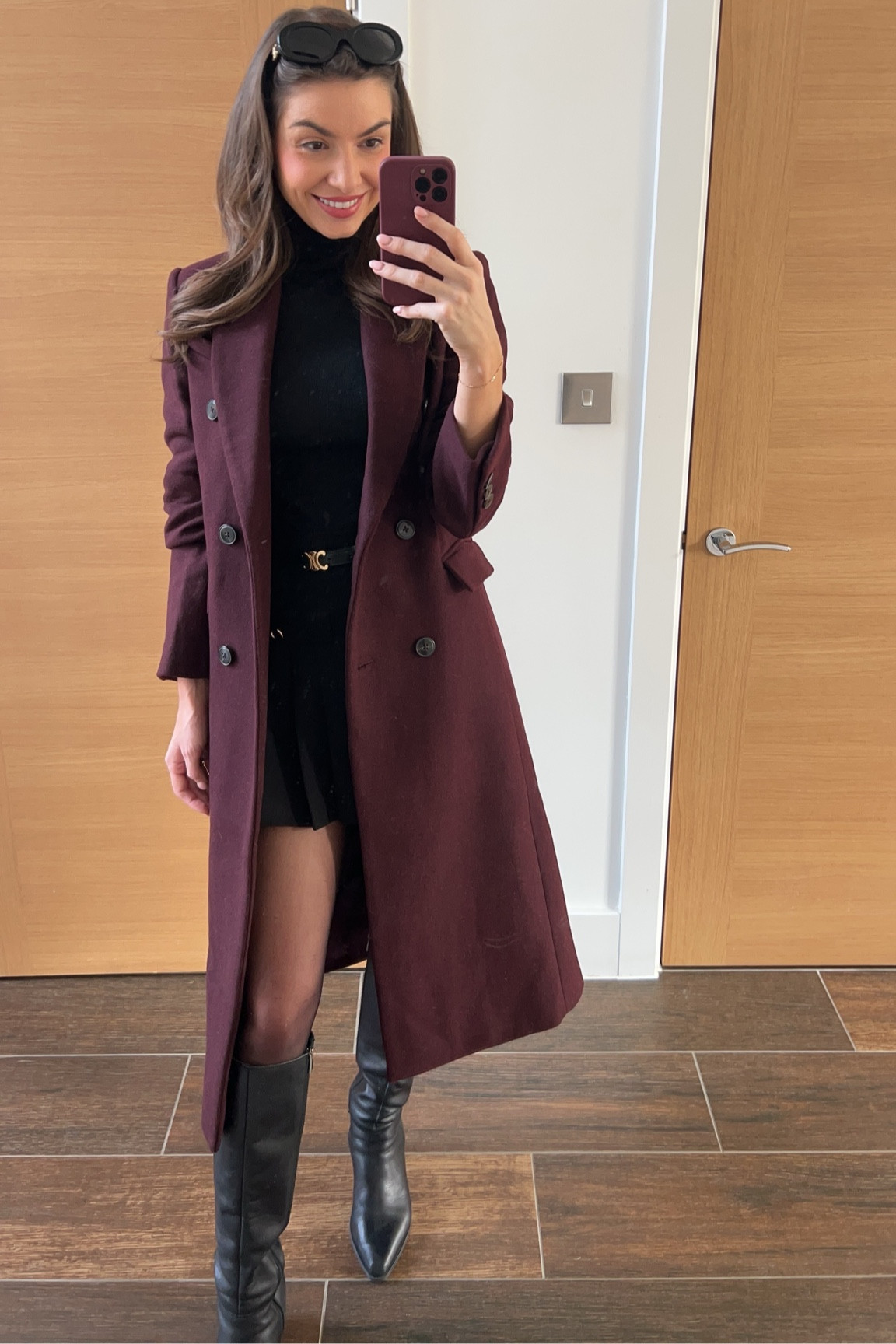 Love this burgundy coat 🤍

#LTKuk #LTKwinter #LTKeurope